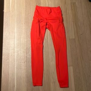 Athleta Contender Tight neon orange | size xxs